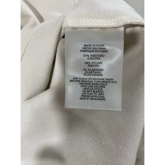 jones new york beige serenity knit v-neck dolman tee size S - Picture 6 of 8